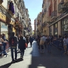 El centro de Badajoz a rebosar para ver la Procesión Magna