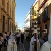 El centro de Badajoz a rebosar para ver la Procesión Magna