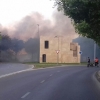 Cortada por un incendio la Ronda Norte de Badajoz