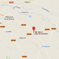 Un fallecido y cuatro heridos en accidente de tráfico en la provincia de Badajoz