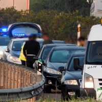 Accidente múltiple en la carretera de Gévora