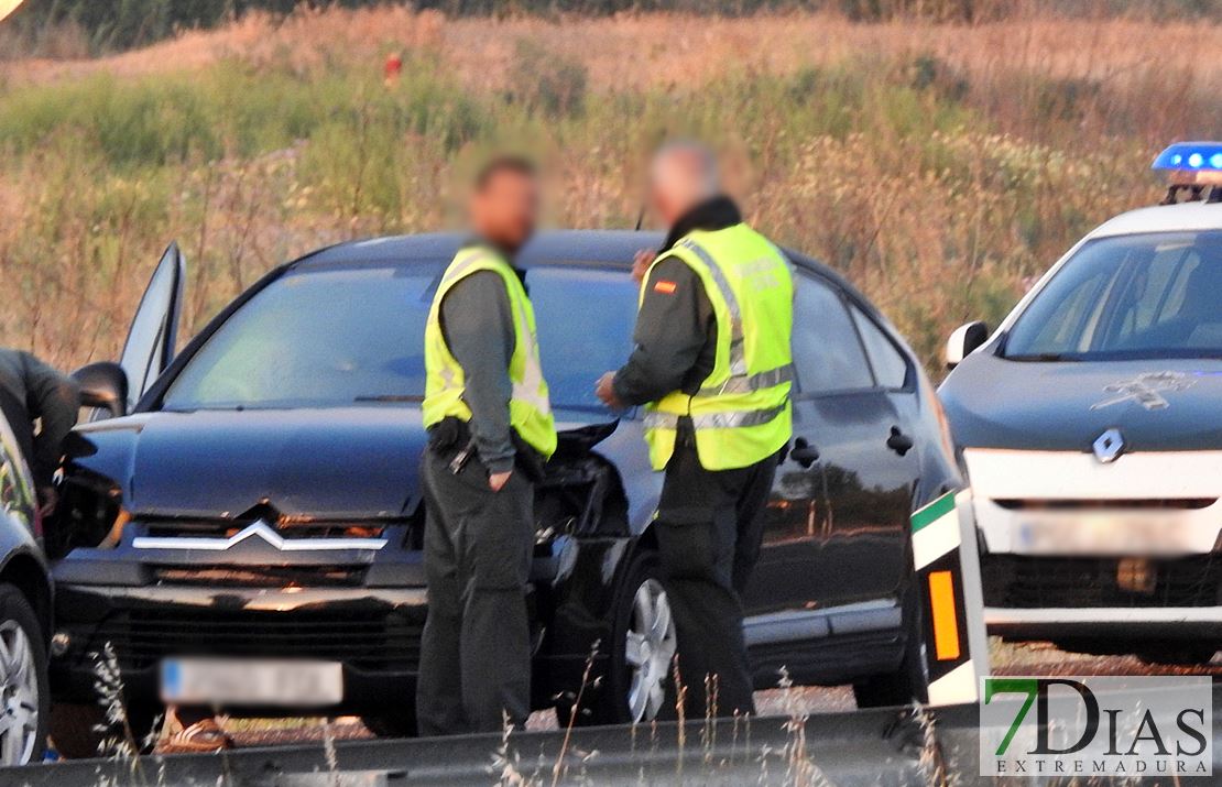 Accidente múltiple en la carretera de Gévora