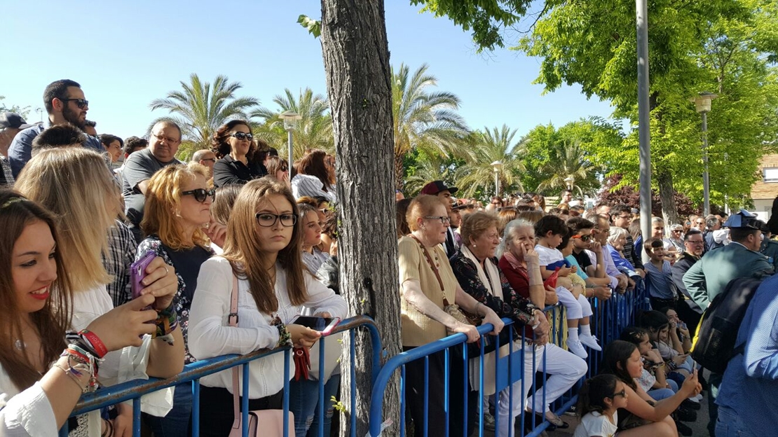 Así está el ambiente en San Roque (Badajoz) para seguir a la Borriquita