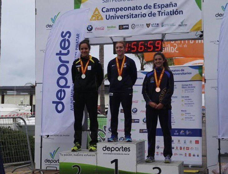 La extremeña María Rico subcampeona de España Universitaria de triatlón