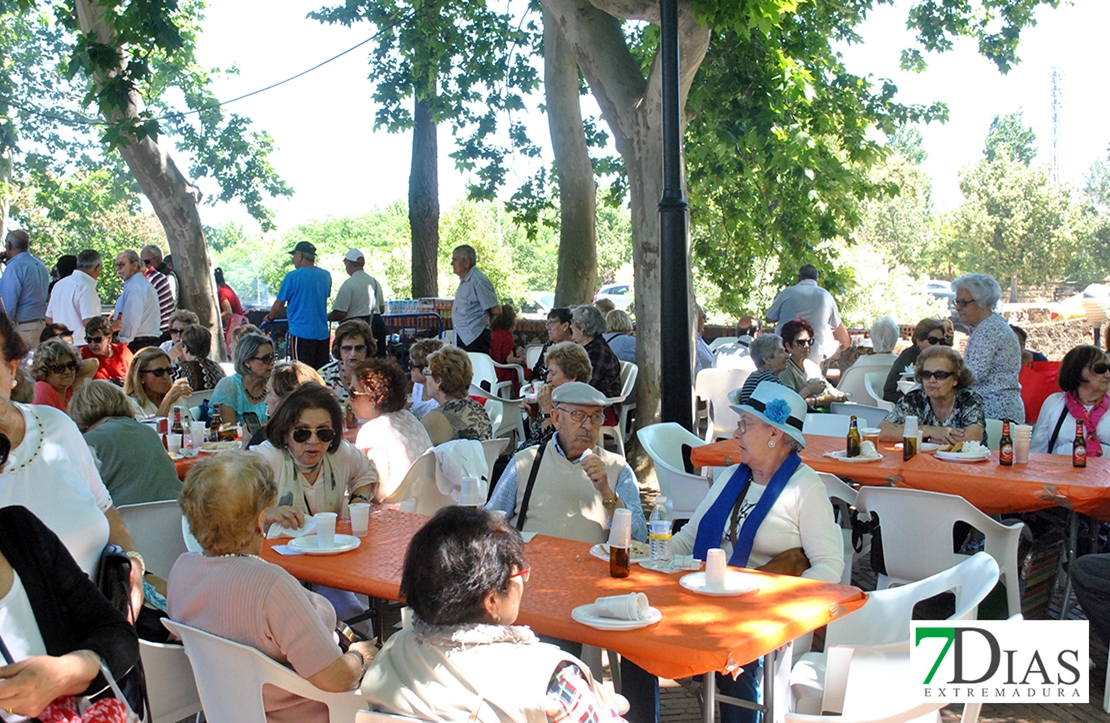 Jornada solidaria gastronómica de mayores en el parque de La Legión