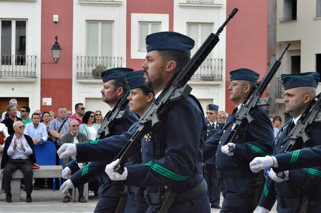 Acto de Jura de Bandera en la plaza alta de Badajoz