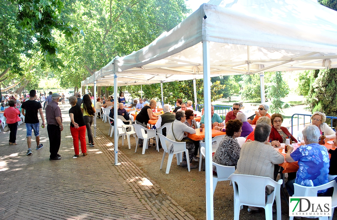 Jornada solidaria gastronómica de mayores en el parque de La Legión