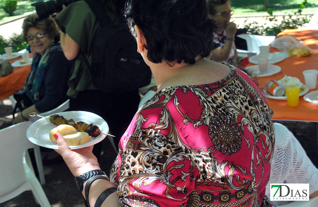 Jornada solidaria gastronómica de mayores en el parque de La Legión