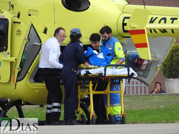 Desplazado en estado crítico al Infanta por accidente laboral