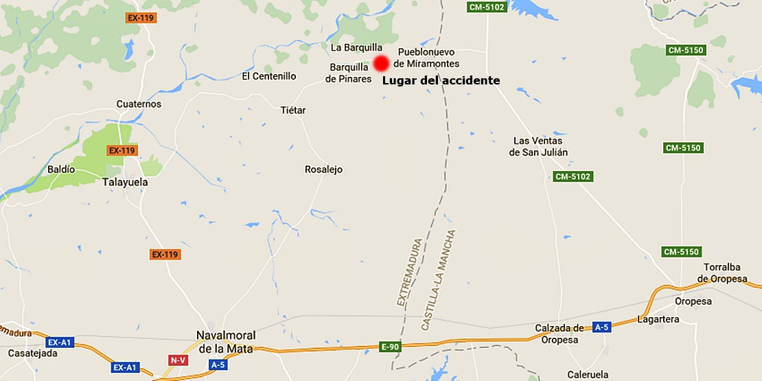 Fallece un joven de 26 años en un accidente en la provincia de Cáceres