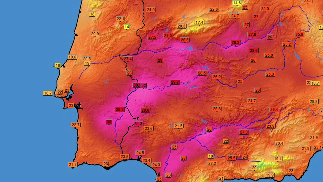 Badajoz ha sido hoy una de las ciudades más calurosas de España