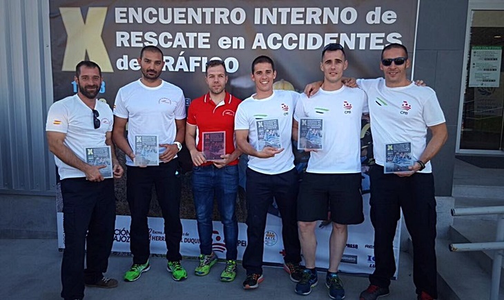 Los bomberos de la Diputación de Badajoz, los mejores en rescate en accidentes de tráfico