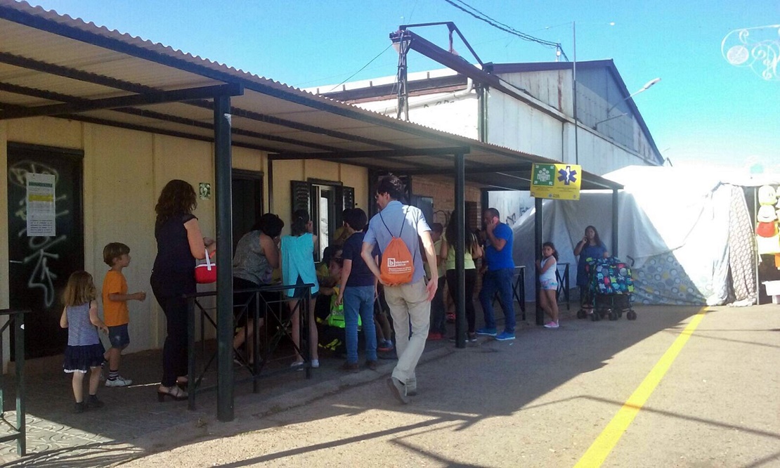 11 asistencias sanitarias en el primer día de la feria de Cáceres