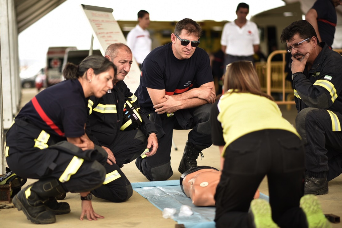 Los bomberos de la Diputación de Badajoz, los mejores en rescate en accidentes de tráfico