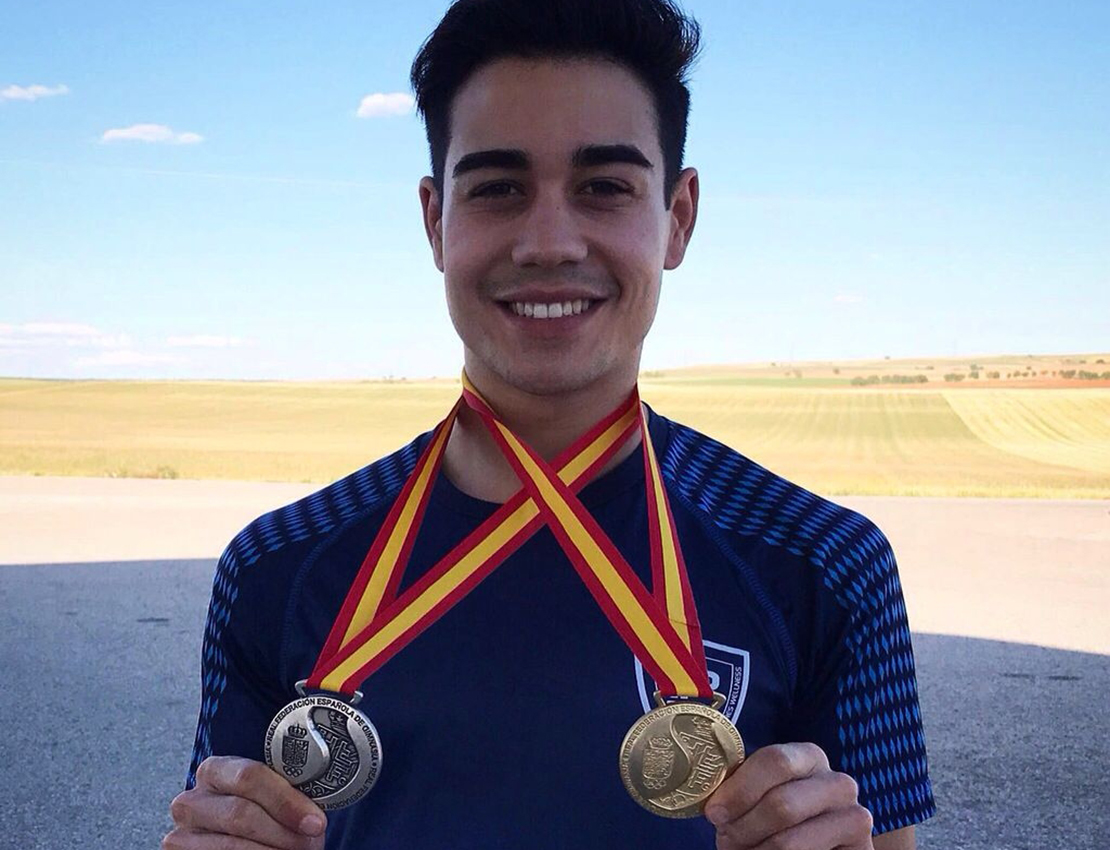 El extremeño Pedro Cabañas consigue tres medallas en el nacional de gimnasia