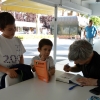 Imágenes del ambiente en la Feria del Libro de Badajoz