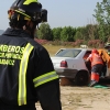 Imágenes del simulacro de accidente aéreo en Mérida