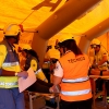 Imágenes del simulacro de accidente aéreo en Mérida