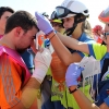 Imágenes del simulacro de accidente aéreo en Mérida