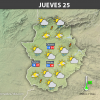 Previsión meteorológica en Extremadura. Días 23, 24 y 25 de mayo