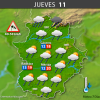 Previsión meteorológica en Extremadura. Días 9, 10 y 11 de mayo