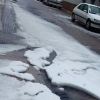 Impresionante granizada la caída esta tarde en Miajadas (Cáceres)