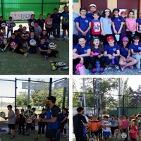 Escolares de Coria disfrutan del programa Proades de pádel