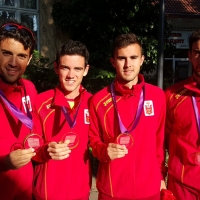 Dos medallas y un billete mundialista para los extremeños en la Copa de Europa