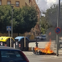 Continúa la quema de contenedores en Badajoz