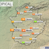 Noches tropicales en Extremadura, mínimas de 20 grados