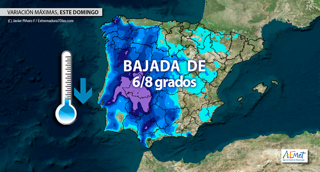 El calor dará una breve tregua este fin de semana en Extremadura