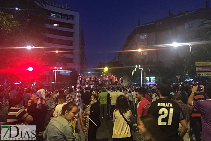 Badajoz celebra la liga del Real Madrid