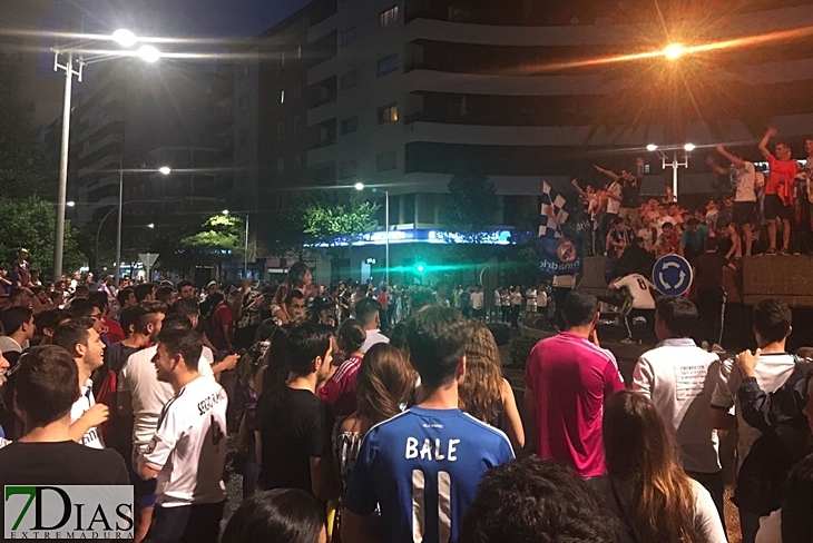 Badajoz celebra la liga del Real Madrid