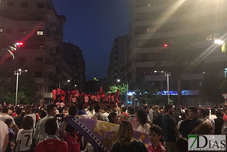 Badajoz celebra la liga del Real Madrid