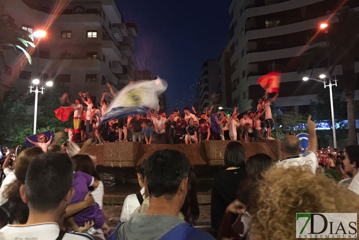 Badajoz celebra la liga del Real Madrid