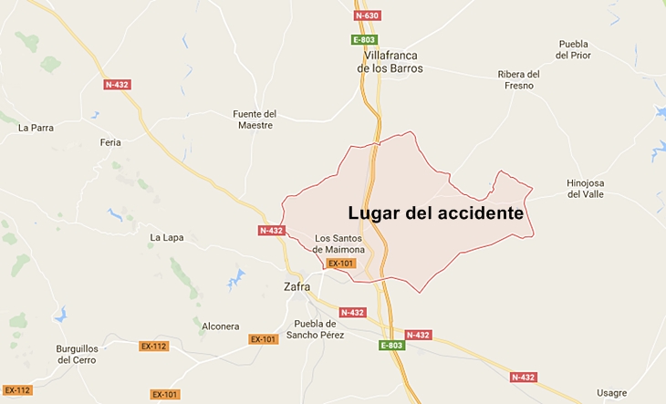 Tres heridos en un accidente en la N-630