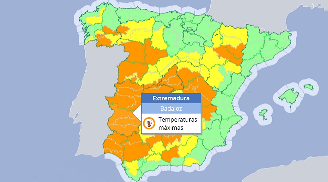 Primera víctima mortal en Extremadura por la ola de calor