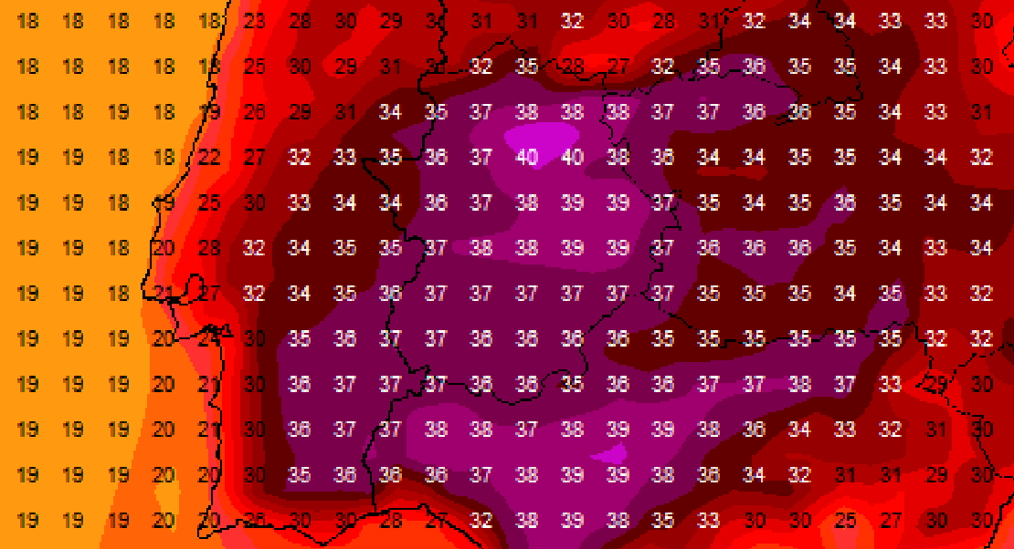 Extremadura alcanzará los 38-40ºC este fin de semana por primera vez este año