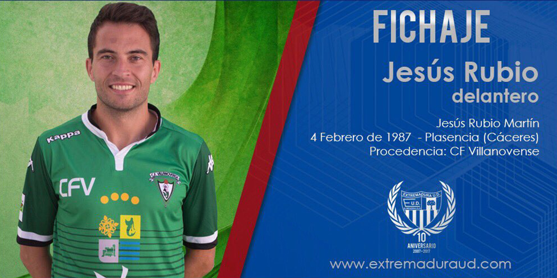 El Extremadura UD ficha a Jesús Rubio