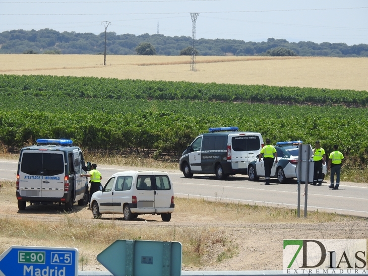 Segundo accidente mortal en 4 días en la Badajoz-Almendralejo