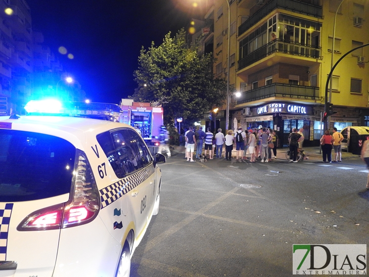 Incendio en una entidad bancaria de Ricardo Carapeto (Badajoz)