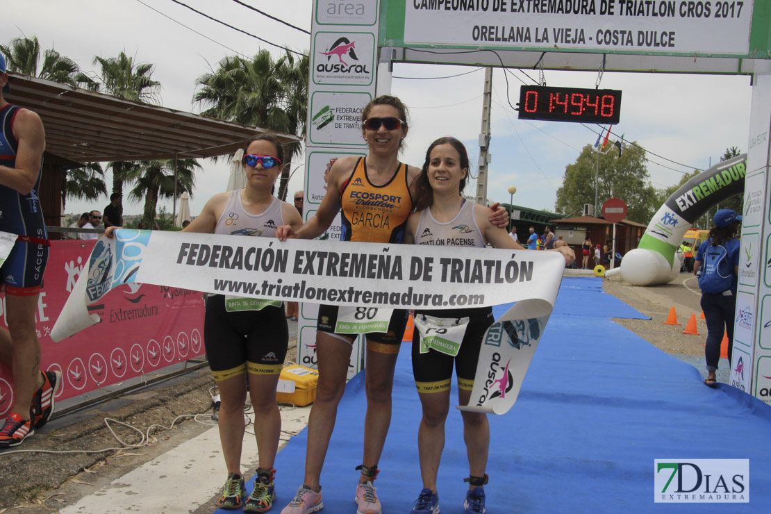 Barragán y García se proclaman campeones de Extremadura de Triatlón Cross