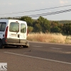 Un vehículo sale despedido tras chocar con otro a la salida de Badajoz