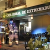 Incendio en una entidad bancaria de Ricardo Carapeto (Badajoz)