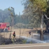 Arde una finca en la Urbanización Campomanes de Badajoz