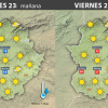 Previsión meteorológica en Extremadura. Días 23, 24 y 25 de junio