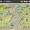 Previsión meteorológica en Extremadura. Días 22, 23 y 24 de junio