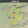 Previsión meteorológica en Extremadura. Días 24, 25 y 26 de junio