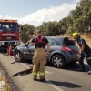 Tres heridos en una salida de vía en Tres Arroyos (Badajoz)