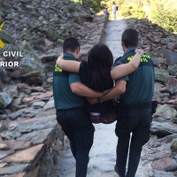La Guardia Civil rescata a una senderista en el norte de Cáceres